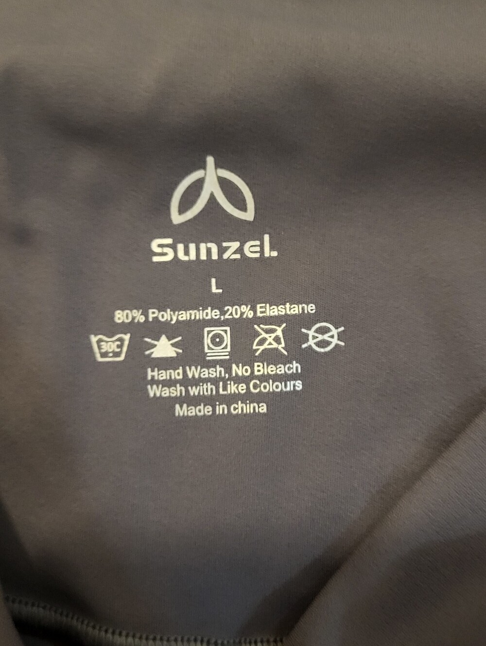 Sunzel Gray Crossover Leggings Size Large - Picture 3 of 3